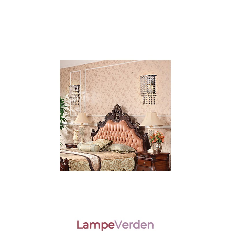 Moderne krystal væglampe med 1 lys