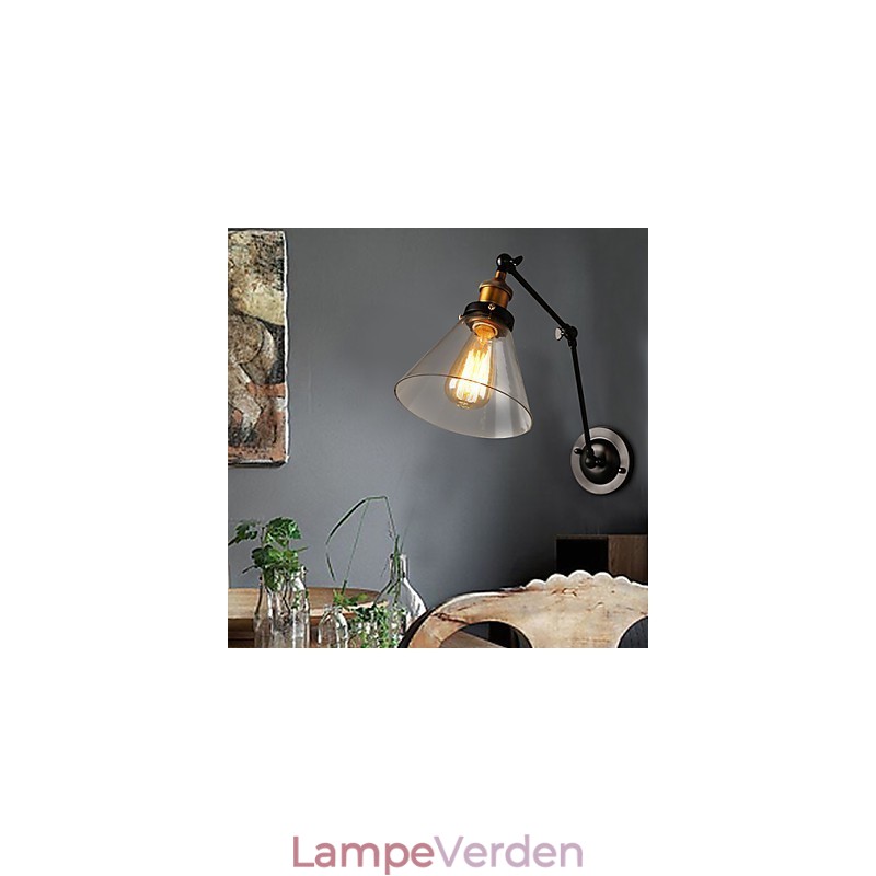 Creative Rural Loft Retro Titan Sektion Dobbelt væglampe Light