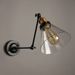 Creative Rural Loft Retro Titan Sektion Dobbelt væglampe Light