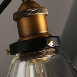 Creative Rural Loft Retro Titan Sektion Dobbelt væglampe Light