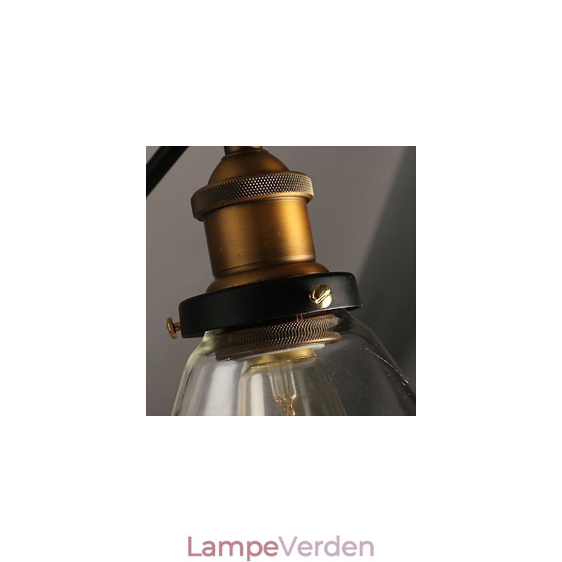 Creative Rural Loft Retro Titan Sektion Dobbelt væglampe Light