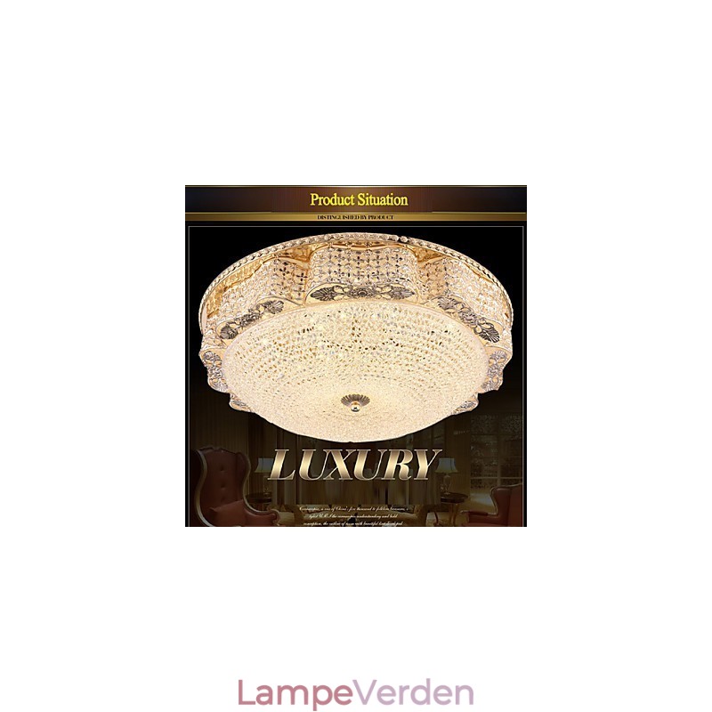 Moderne Luksus Krystal Loft monteret Lys Absorber Kuppel Lys Diameter 50CM