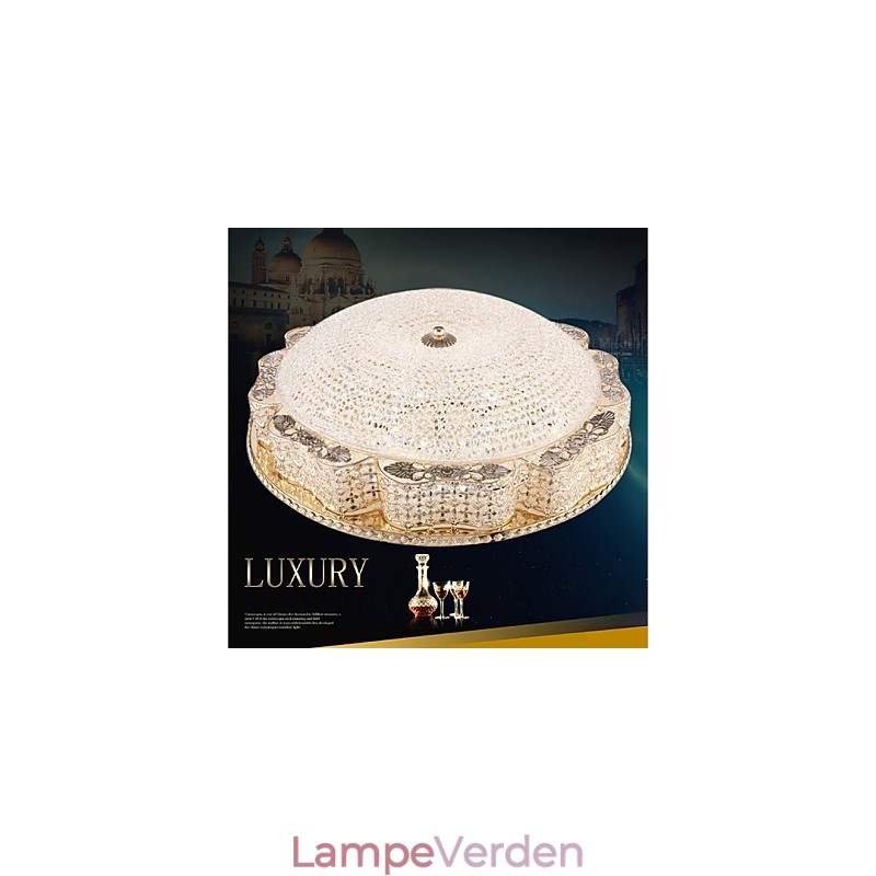 Moderne Luksus Krystal Loft monteret Lys Absorber Kuppel Lys Diameter 50CM