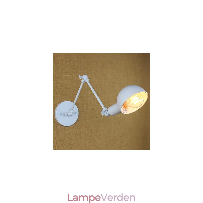 Moderne Hvid Lang Arm Dobbelt Smedejern Væglampe Stue Gang Soveværelse Sengestue