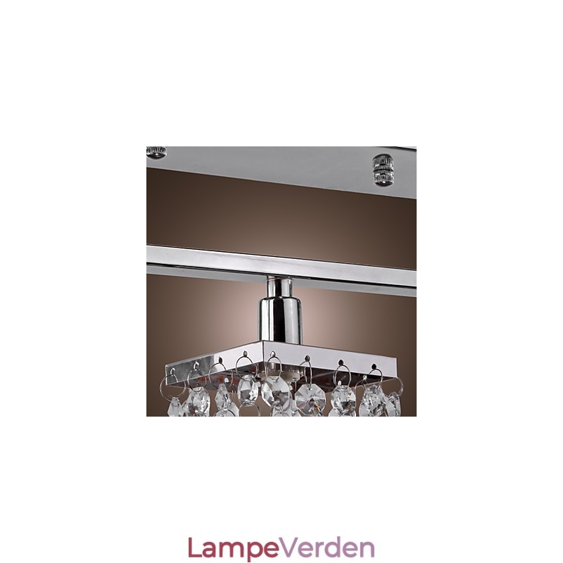 Linear Chandelier Island Light Crysal 3 Lights