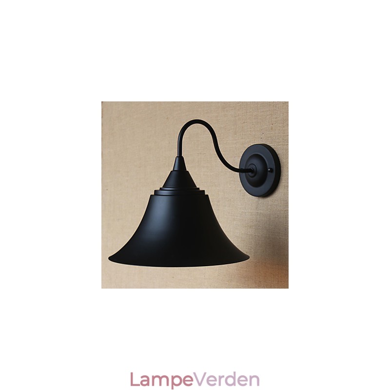 Amerikansk Land Kreativ Personlighed Simpel Tøjbutik Jern Sort Horn Dekorativ Væglampe
