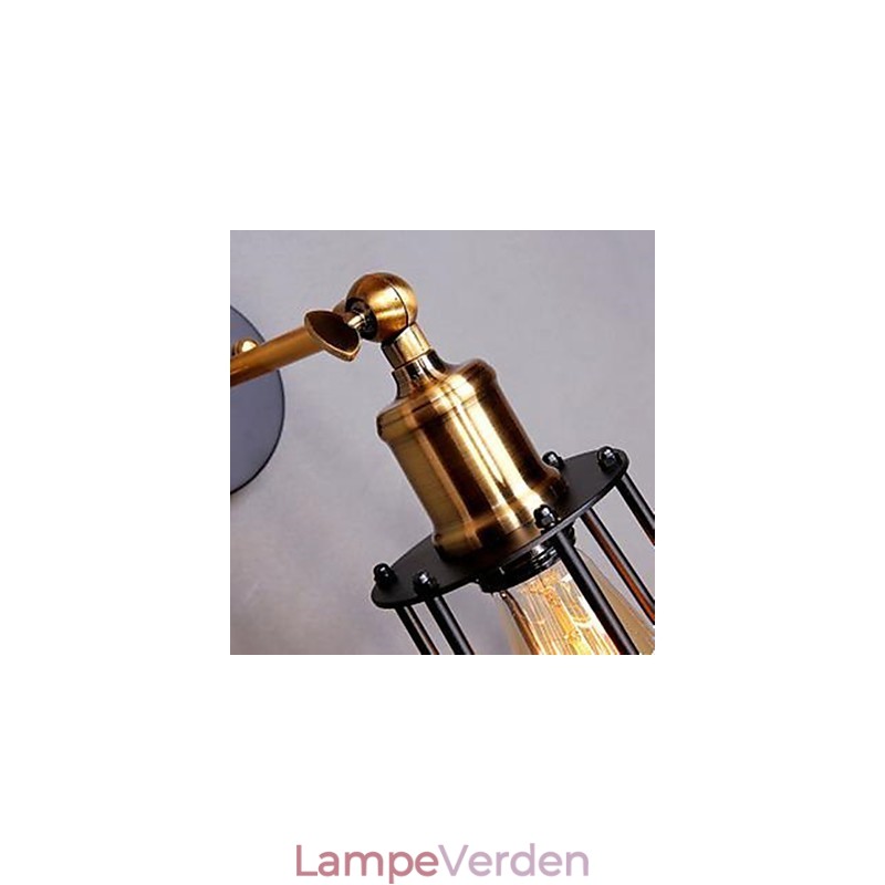 Litteratur og kunstkarakter Designer væglampe i jernramme