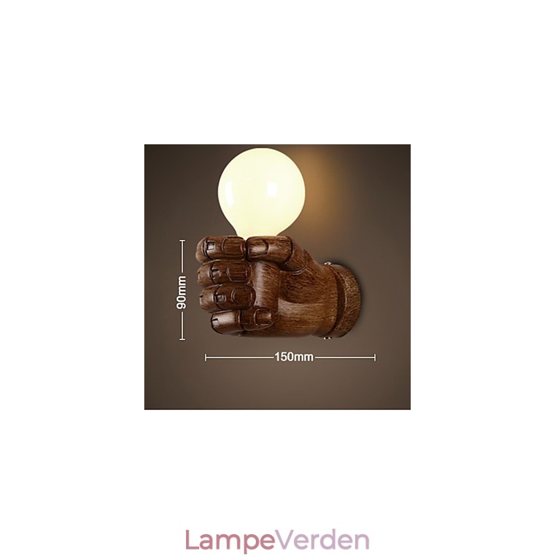 European Wall Right Hand Creative Retro Fist Væglampe Lights