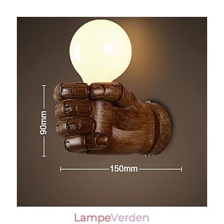European Wall Right Hand Creative Retro Fist Væglampe Lights