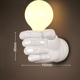 European Wall Right Hand Creative Retro Fist Væglampe Lights