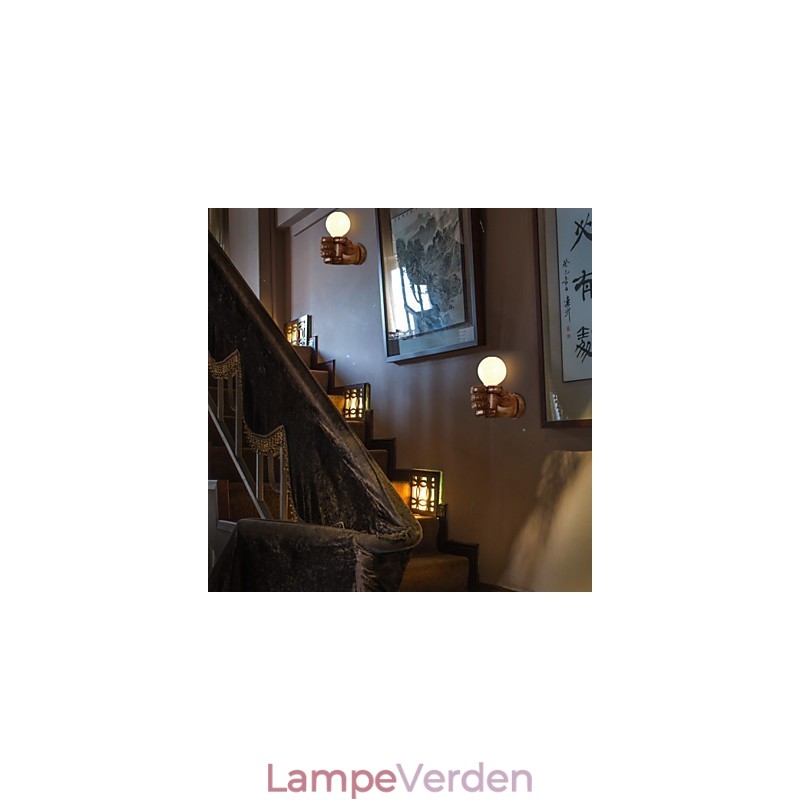 European Wall Right Hand Creative Retro Fist Væglampe Lights
