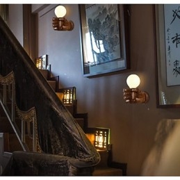 European Wall Right Hand Creative Retro Fist Væglampe Lights