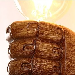 European Wall Right Hand Creative Retro Fist Væglampe Lights