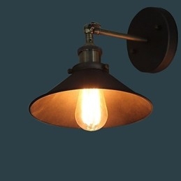 Industriel Vintage Edison Enkelhed 1 Lys Vægmontering Spisestue Study Room Kontor Gang Metal Væg Sconce