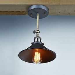 Industriel Vintage Edison Enkelhed 1 Lys Vægmontering Spisestue Study Room Kontor Gang Metal Væg Sconce