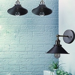 Industriel Vintage Edison Enkelhed 1 Lys Vægmontering Spisestue Study Room Kontor Gang Metal Væg Sconce