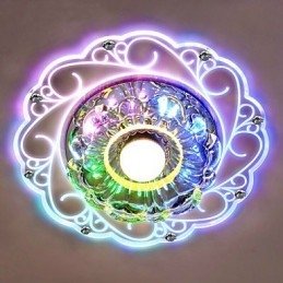 Krystal Loftslampe Spotlight SMD 3W Creative Lampe Rør Lys Farverig Farve Kuppel Lys