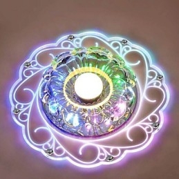 Krystal Loftslampe Spotlight SMD 3W Creative Lampe Rør Lys Farverig Farve Kuppel Lys