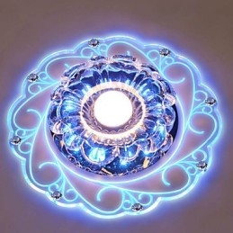 Krystal Loftslampe Spotlight SMD 3W Creative Lampe Rør Lys Farverig Farve Kuppel Lys