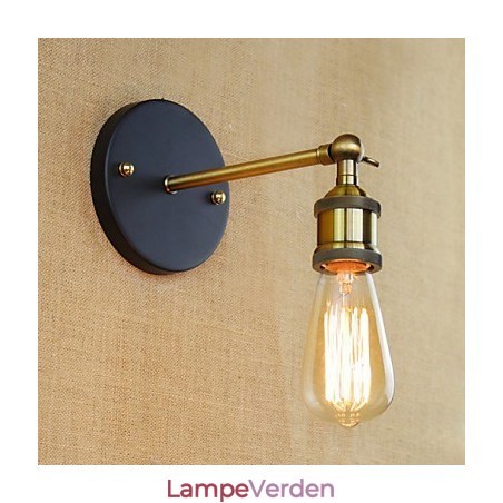 Amerikansk Bar Cafe Restaurant Sengekant Minimalistisk Gang Iron Wall Sconce