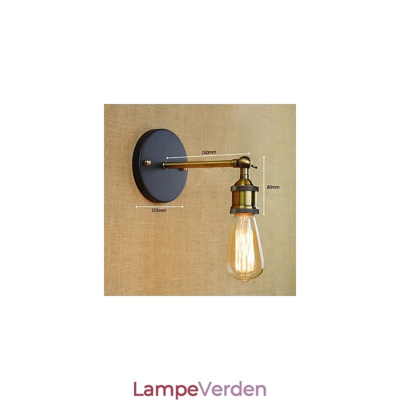 Amerikansk Bar Cafe Restaurant Sengekant Minimalistisk Gang Iron Wall Sconce