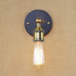 Amerikansk Bar Cafe Restaurant Sengekant Minimalistisk Gang Iron Wall Sconce