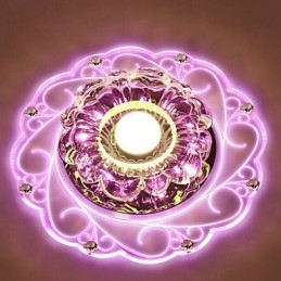 Krystal Loftslampe Spotlight SMD 3W Creative Lampe Rør Lys Farverig Farve Kuppel Lys