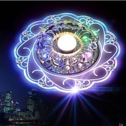 Krystal Loftslampe Spotlight SMD 3W Creative Lampe Rør Lys Farverig Farve Kuppel Lys