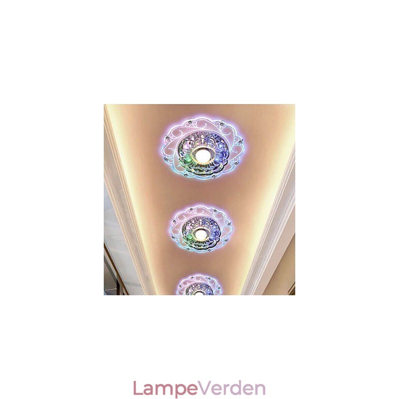 Krystal Loftslampe Spotlight SMD 3W Creative Lampe Rør Lys Farverig Farve Kuppel Lys