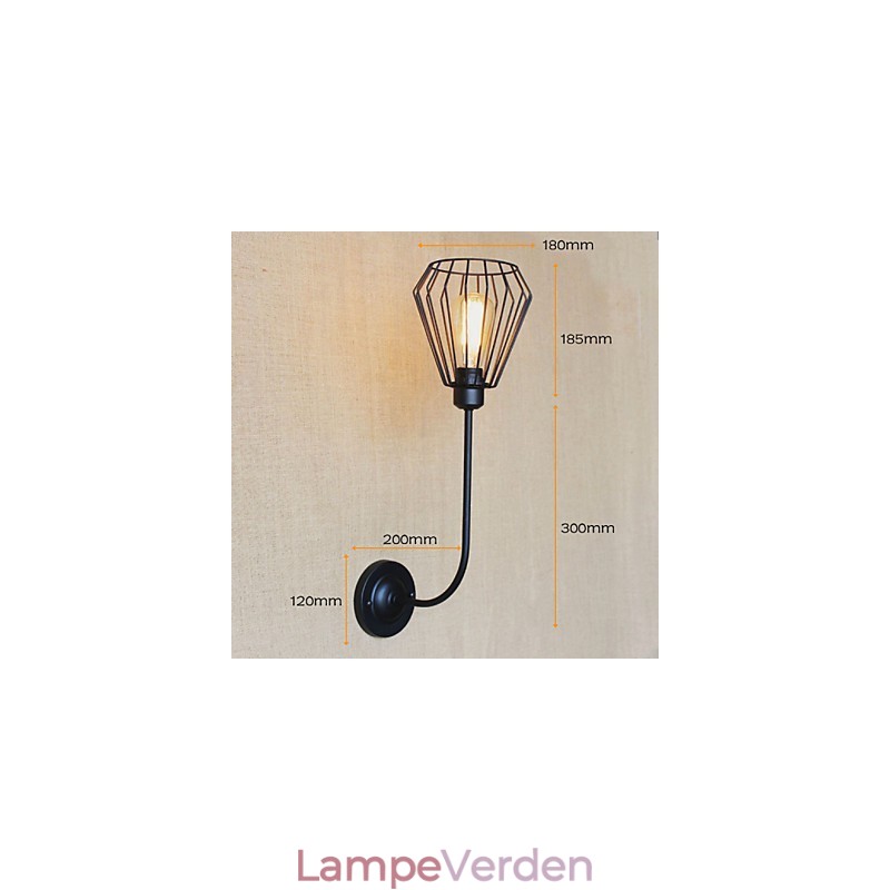 American Country Creative Iron Albue Antik enkelt hovedlampe sengekant