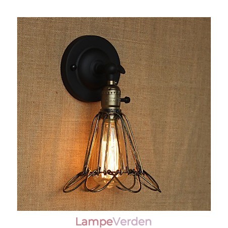 Amerikansk industriel stil hegn jern mesh bronze dekorative væg lampet Amerikansk industriel stil hegn jern mesh bronze dekorative væg lampet