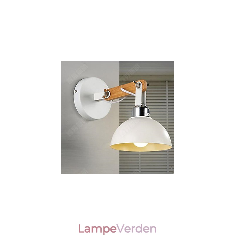 American Creative Massivt Træ Soveværelse Gang Trapper Lampe Lampe Væglampe af hovedet på en seng