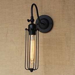 Kunst Minimalistisk Mat Sort Amerikansk Country Stue Lampe Soveværelse Balkon Væglampe Sengelampe