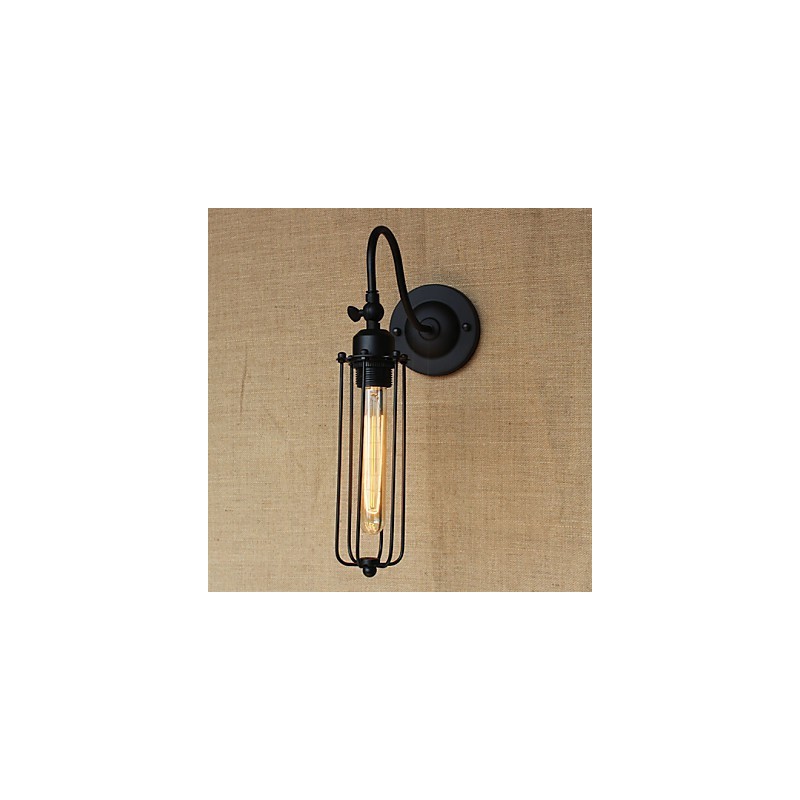 Kunst Minimalistisk Mat Sort Amerikansk Country Stue Lampe Soveværelse Balkon Væglampe Sengelampe