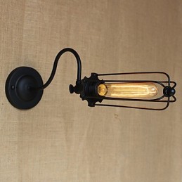 Kunst Minimalistisk Mat Sort Amerikansk Country Stue Lampe Soveværelse Balkon Væglampe Sengelampe