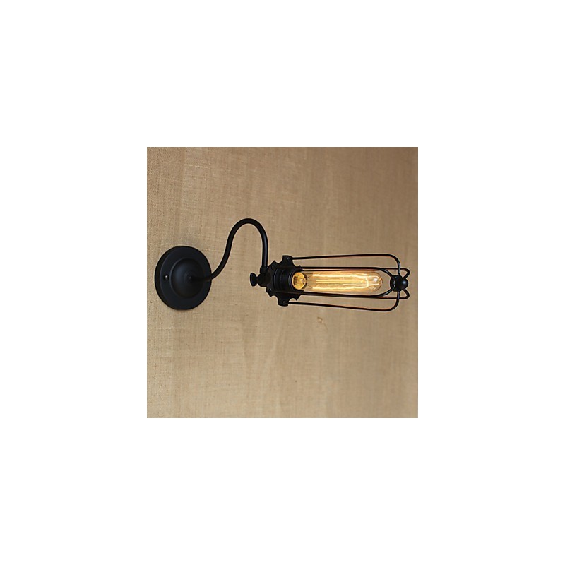 Kunst Minimalistisk Mat Sort Amerikansk Country Stue Lampe Soveværelse Balkon Væglampe Sengelampe