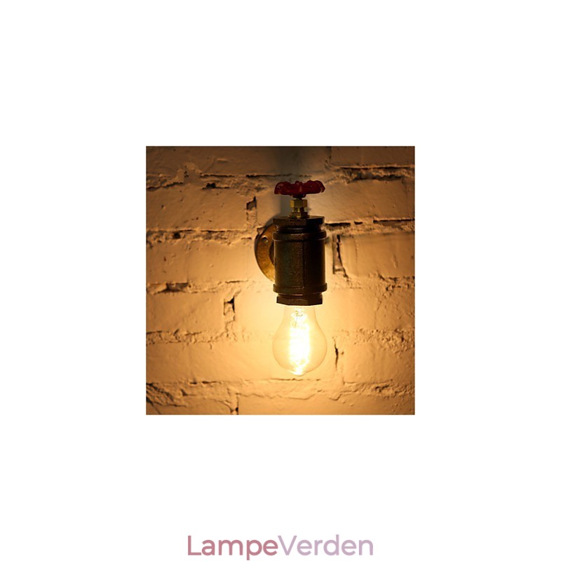 Vintage Industrielle Vandrør Væglamper Loft Edison Light til Bar Restaurant Vægarmaturer Belysning