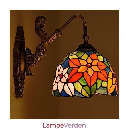 Europæisk kontrakteret landdistrikterne kreative smedejerns væglampe glas lys Europæisk kontrakteret landdistrikterne kreative smedejerns væglampe glas lys