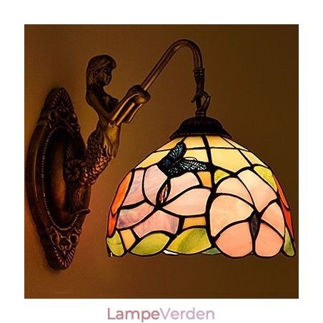 Europæisk kontrakteret landdistrikterne kreative smedejerns væglampe glas lys Europæisk kontrakteret landdistrikterne kreative smedejerns væglampe glas lys