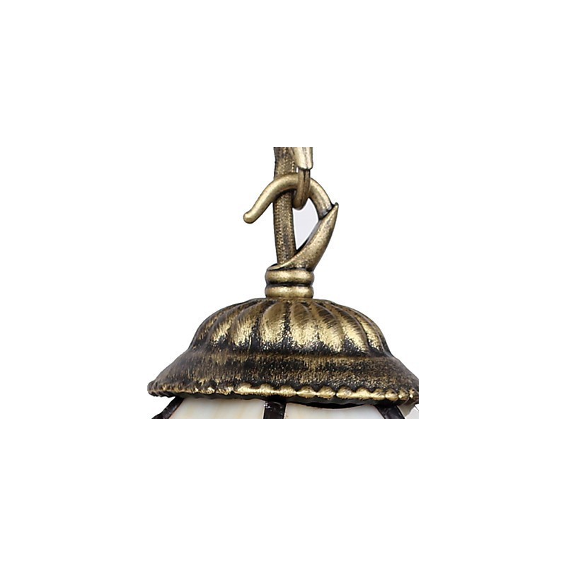 Europæisk kontrakteret landdistrikterne kreative smedejerns væglampe glas lys