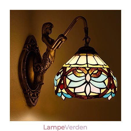 Europæisk kontrakteret landdistrikterne kreative smedejerns væglampe glas lys Europæisk kontrakteret landdistrikterne kreative smedejerns væglampe glas lys