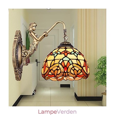 Europæisk kontrakteret landdistrikterne kreative smedejerns væglampe glas lys Europæisk kontrakteret landdistrikterne kreative smedejerns væglampe glas lys