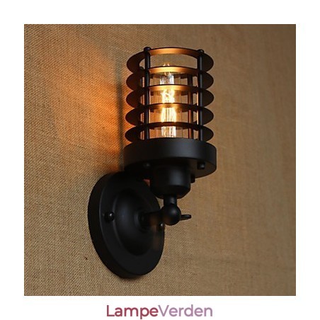 Retro Enkel Elegant Sort Sengegang Gang Trapper Balkon Dekorativ Væglampe Retro Enkel Elegant Sort Sengegang Gang Trapper Balkon Dekorativ Væglampe