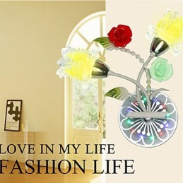 Kreativt moderne og kontraheret kreativt krystalvæglampelys