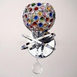 Krystal væglampe med enkelt hoved