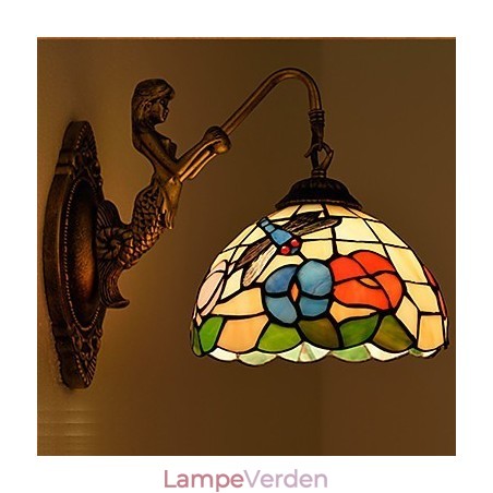 Europæisk kontrakteret landdistrikterne kreative smedejerns væglampe glas lys Europæisk kontrakteret landdistrikterne kreative smedejerns væglampe glas lys