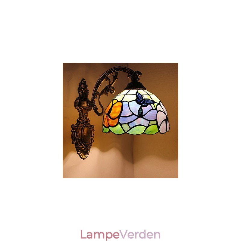 Europæisk middelhavskontrakt landdistrikterne kreative smedejernsvæglampe glaslys