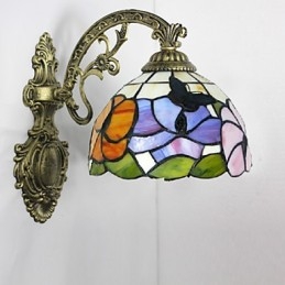 Europæisk middelhavskontrakt landdistrikterne kreative smedejernsvæglampe glaslys