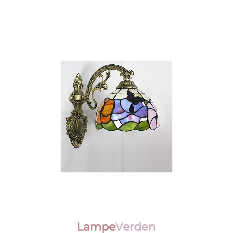 Europæisk middelhavskontrakt landdistrikterne kreative smedejernsvæglampe glaslys