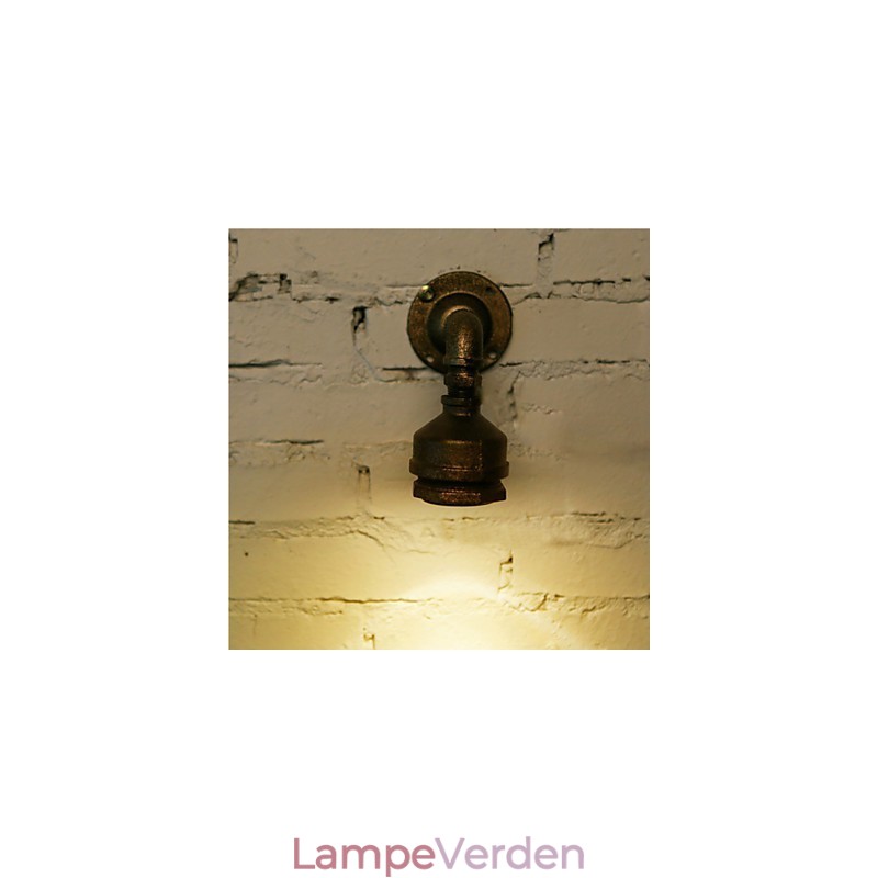 Loft Iron Vandrør Lampe Væglampe Industriel vintage væglampe til indendørs belysning i hjemmet